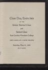 Program for Class Day Exercises of the Senior Normal Class and Senior Class 1930